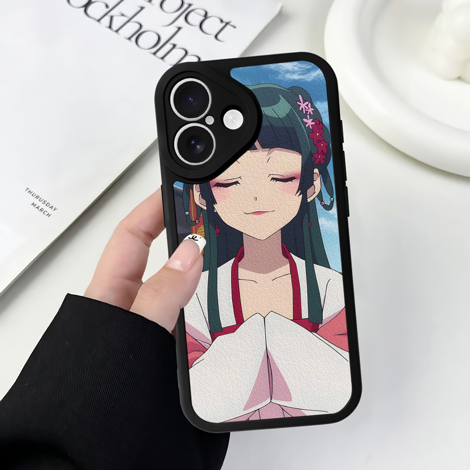薬屋のひとりごと The Apothecary Diaries 【iPhone 16シリーズ対応】シリコンスマホケース（レザー調） 材質：シリコン